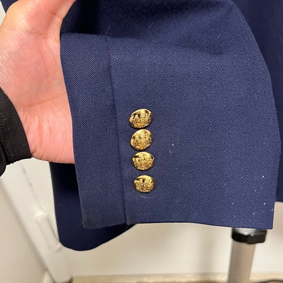 Ralph Lauren Dark Blue Blazer with Gold Accents - Picture 3 of 9